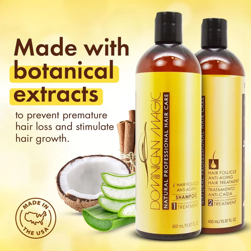 Dominican Magic Hair Follicle – Anti-Aging Shampoo & Conditioner – 15.87 oz - Image 8