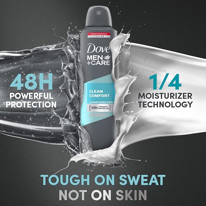 Dove Men+Care Clean Comfort Deodorant - 200ml - Image 3