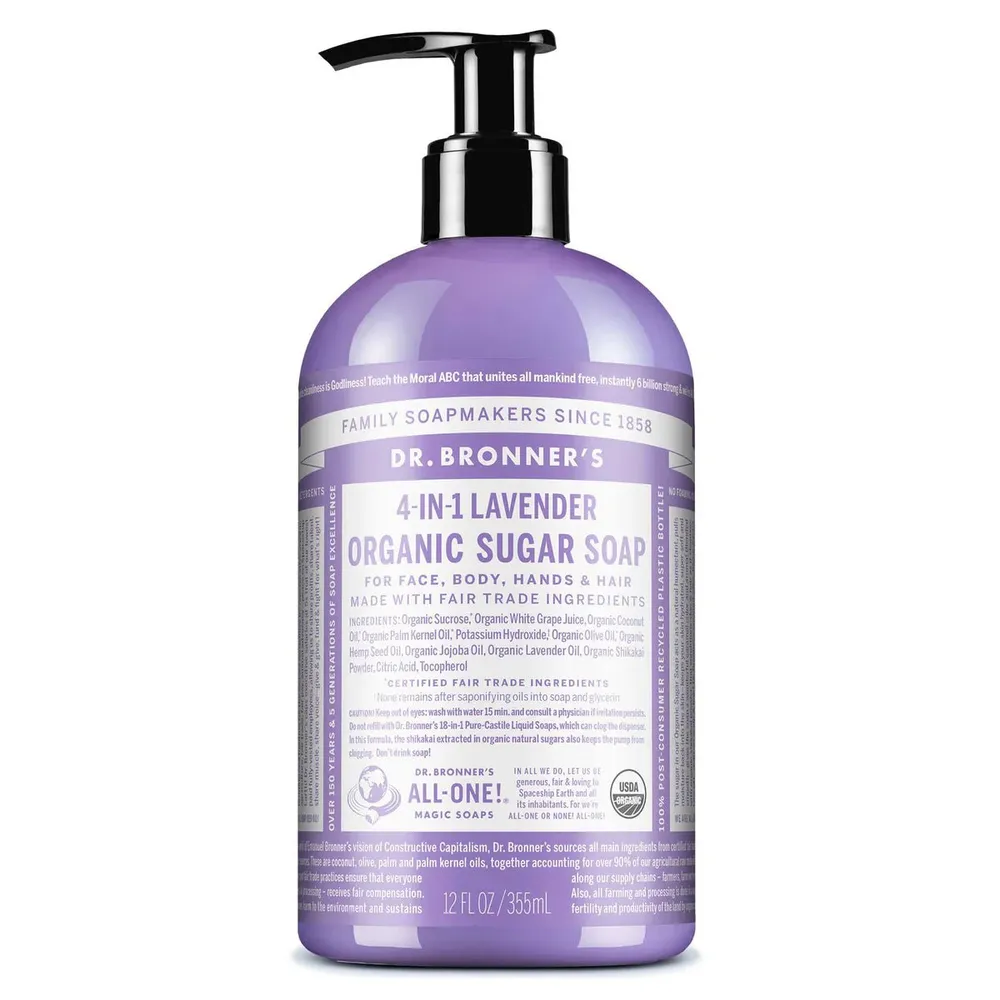 Dr. Bronner’s Organic Sugar Soap – 12 oz - Image 4