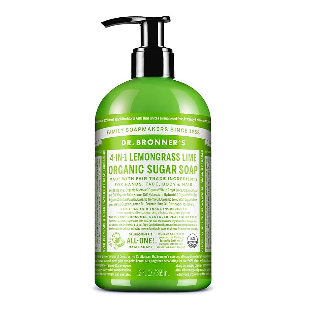 Dr. Bronner’s Organic Sugar Soap – 12 oz - Image 7