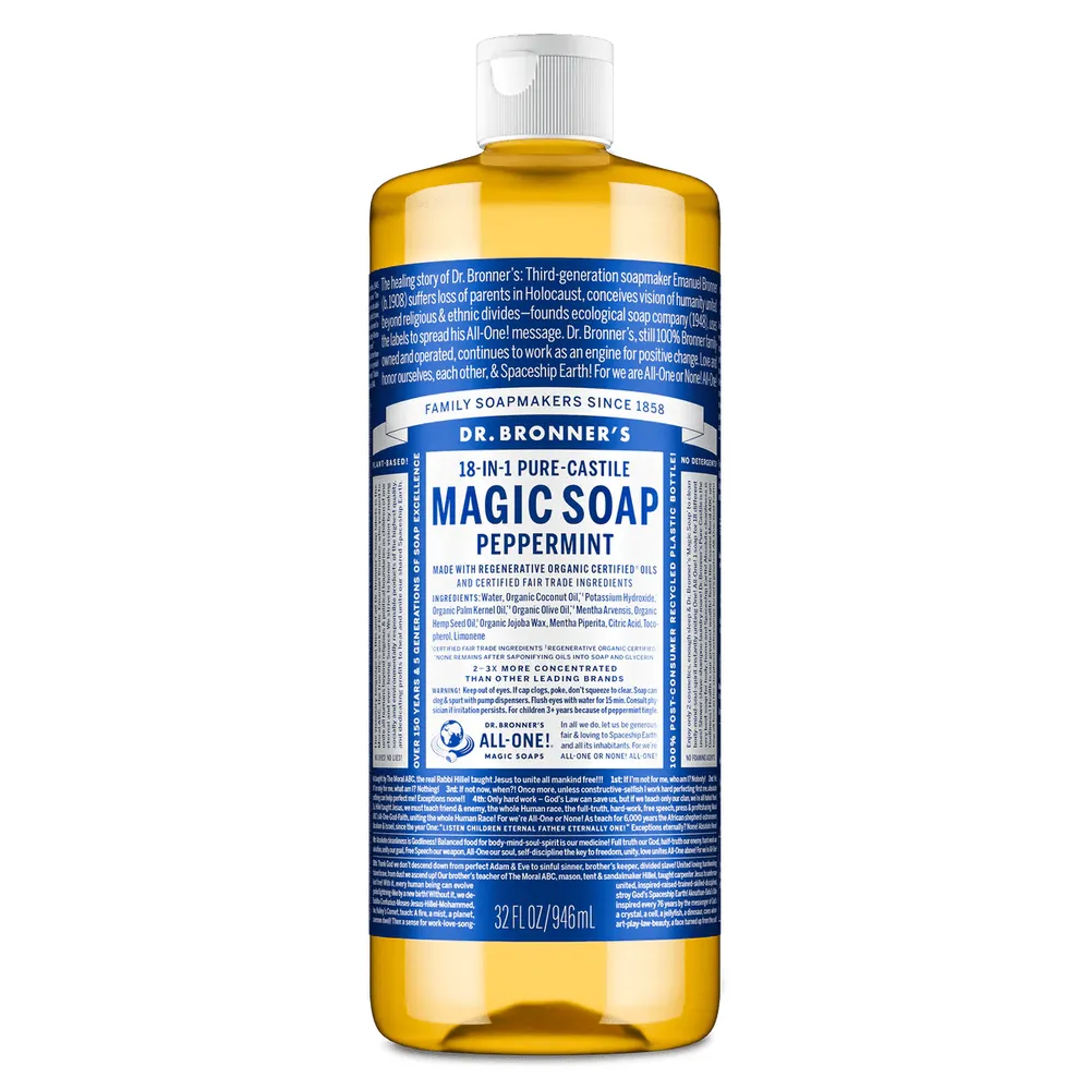 Dr. Bronner’s Pure-Castile Liquid Soap - 32oz - Image 2