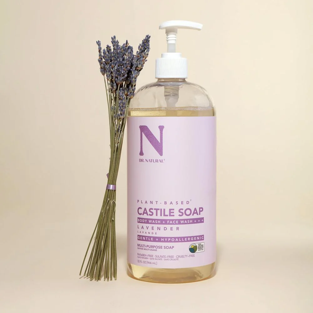 Dr. Natural Castile Soap – Peppermint / Lavender – 32 oz