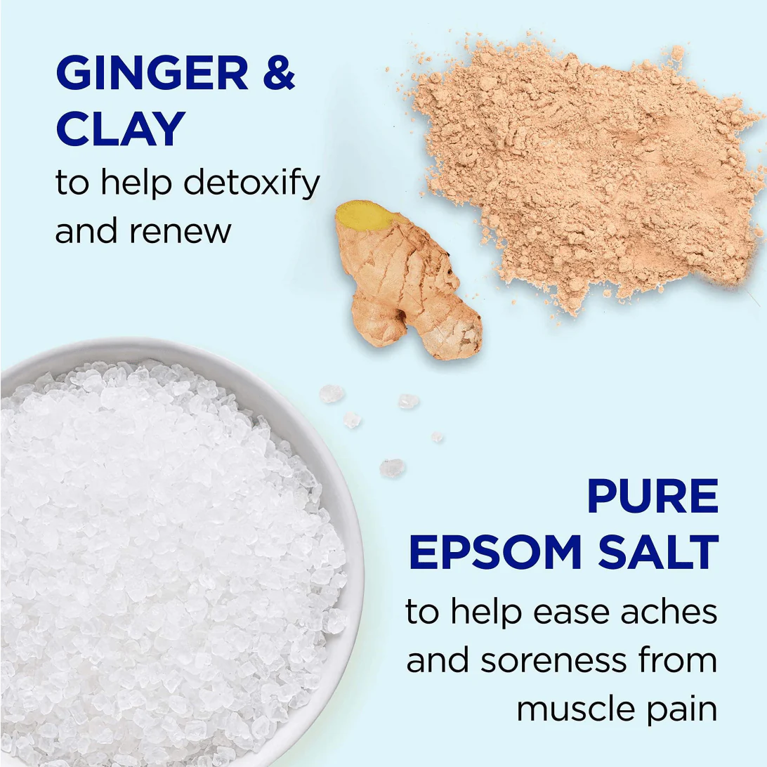 Dr. Teal's Detox & Energize with Ginger & Clay Body Wash – 24oz - Image 2