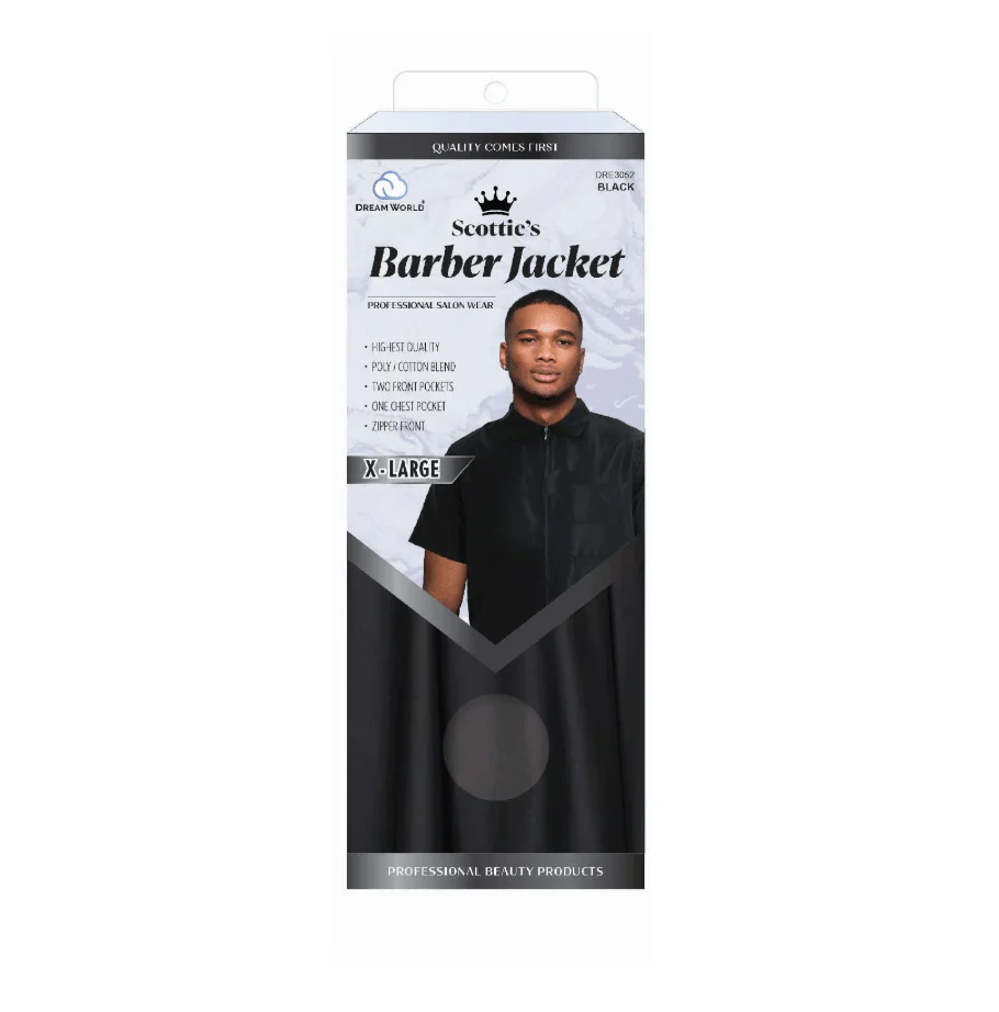 Dream Scottie's Barber Jacket – Black - Image 3