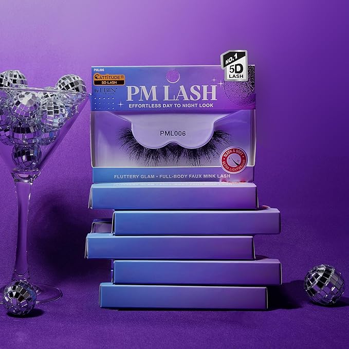 Ebin New York CATTITUDE 5D "PM" False Eyelashes - Image 2