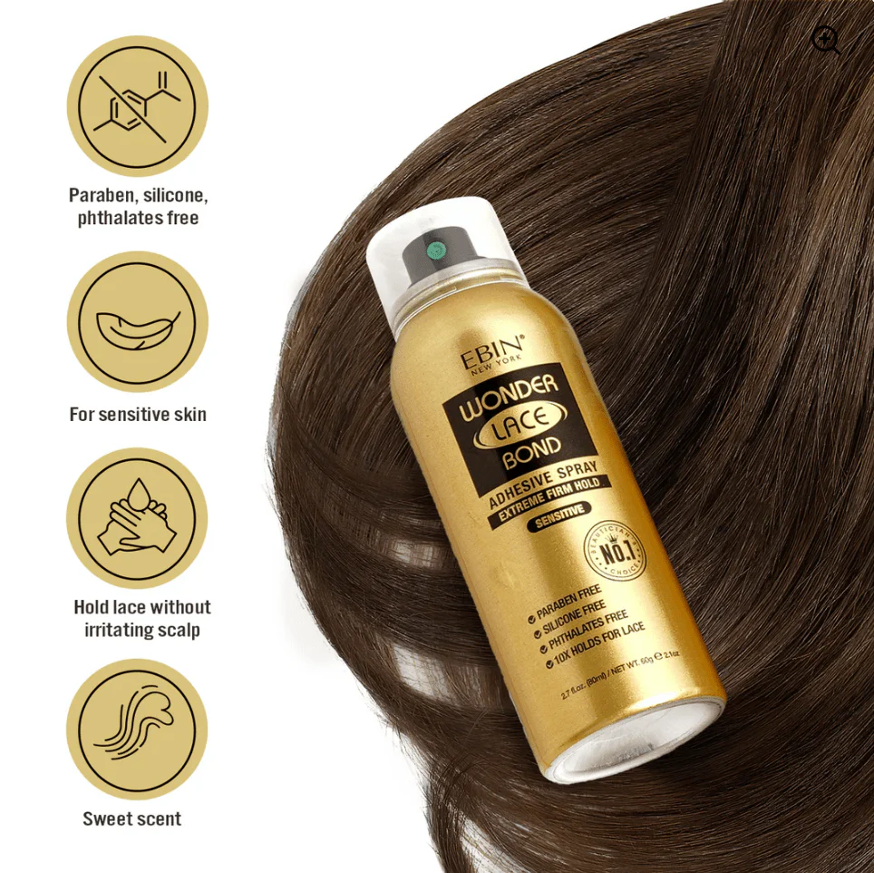 Ebin Wonder Lace Bond Adhesive Spray - Sensitive Extreme Firm Hold - Image 6