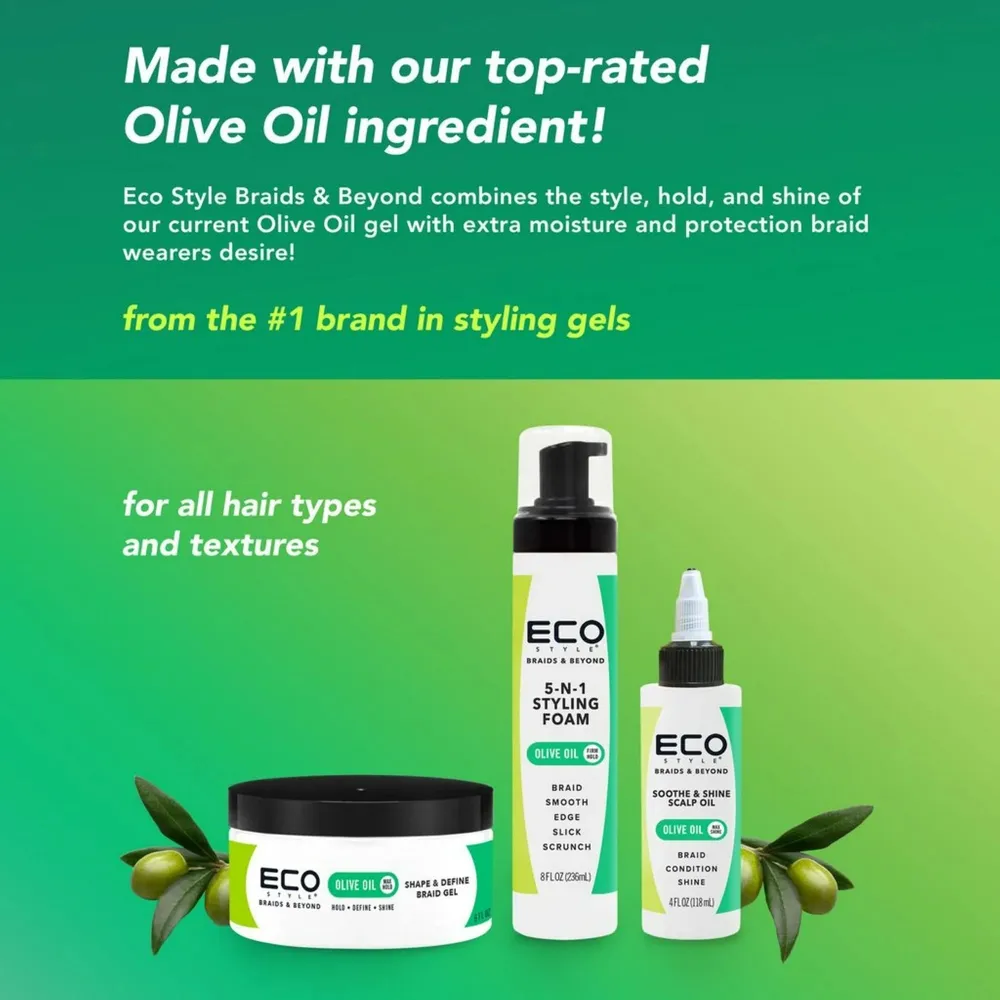 Eco Style Braids & Beyond Braid Gel – 8oz - Image 4
