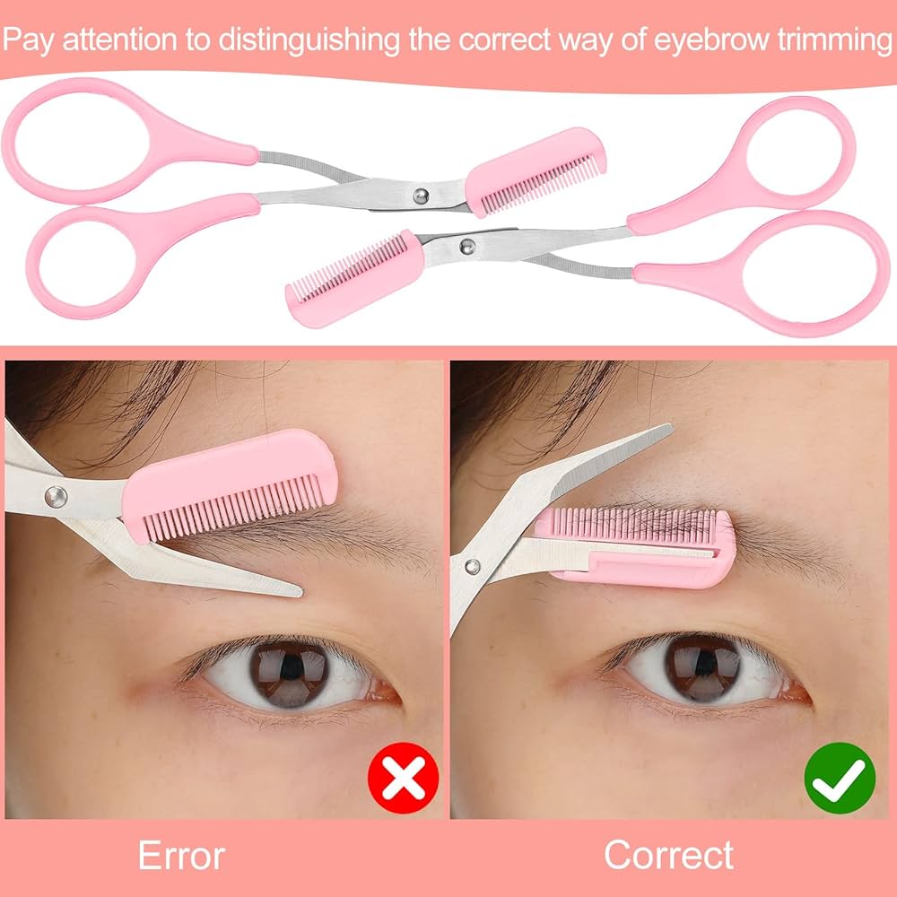 Eyebrow Scissors with Precision Comb – Small Size - Image 4