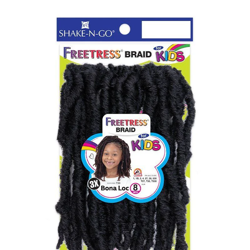 Shake n Go Freetress 3X Synthetic Braid - Kids Bona Loc 8"