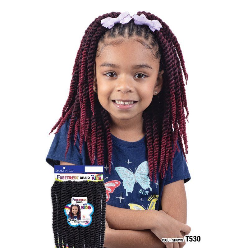 Shake n Go Freetress 3X Synthetic Braid - Kids Jumbo Senegal Twist 9" - Image 2