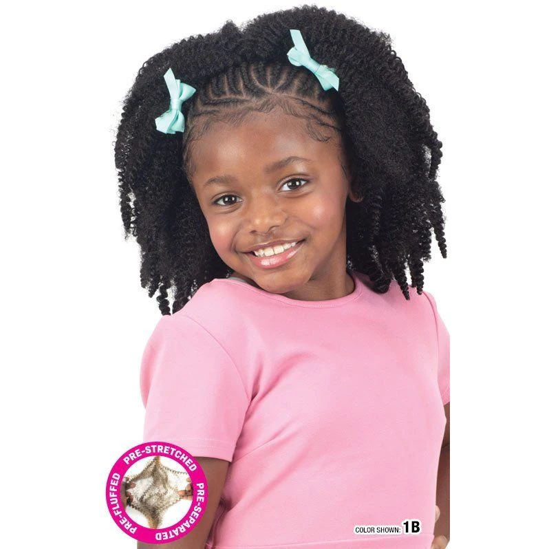 Shake n Go Freetress 3X Kids Synthetic Braid - Pre-Fluffed Poppin' Twist 12" - Image 2