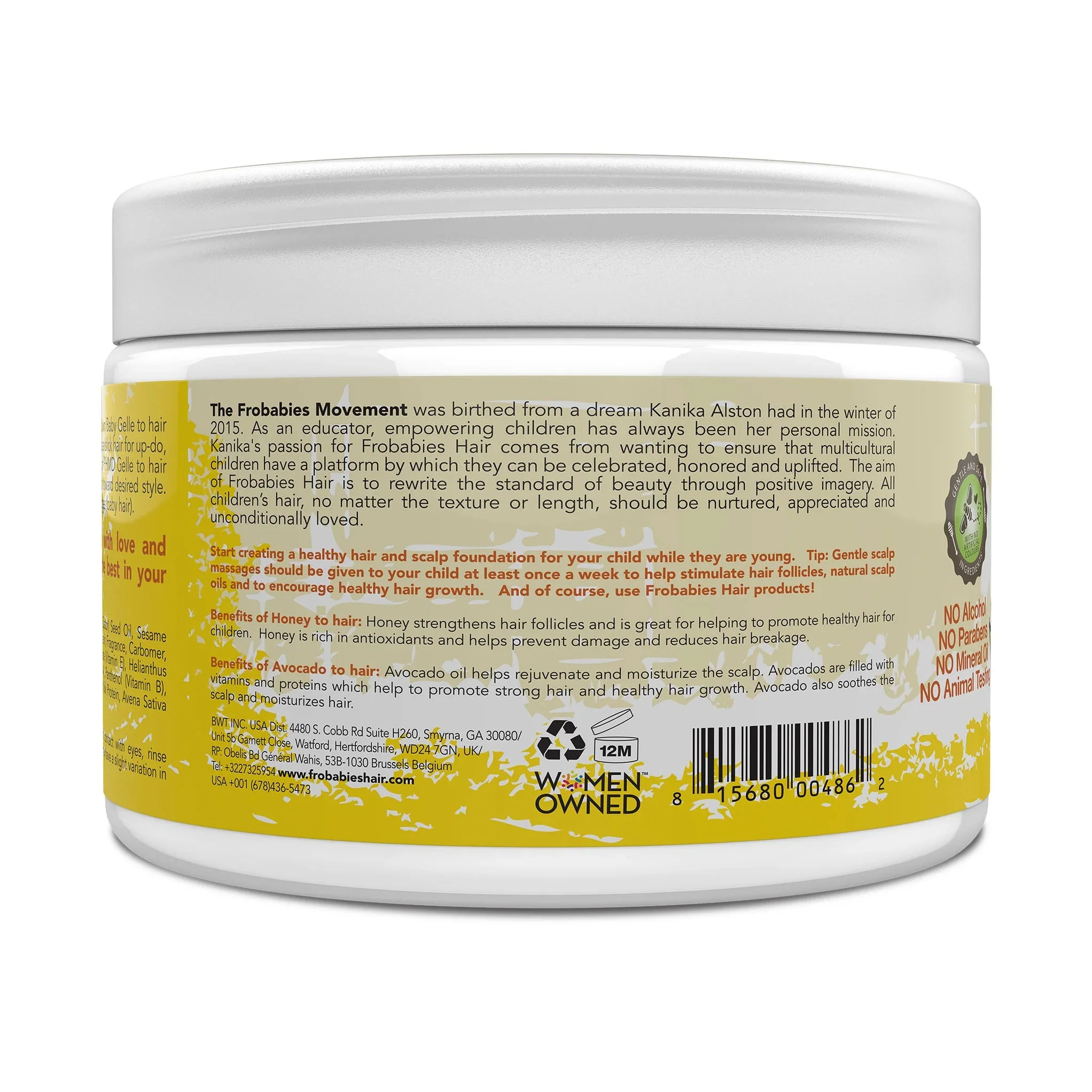 FroBabies Hair Puffy Hold Me Down Baby Gelle – 12oz - Image 4