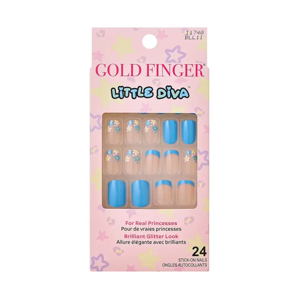 Gold Finger Little Diva Nails for Girls - On Nail Art for Kids - Image 8
