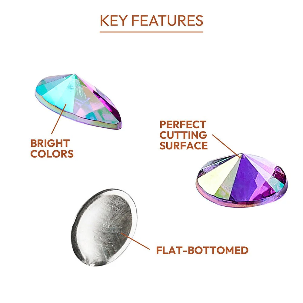 Gold Finger Multishape AB Rhinestones – 6 New Glue-On Styles - Image 14