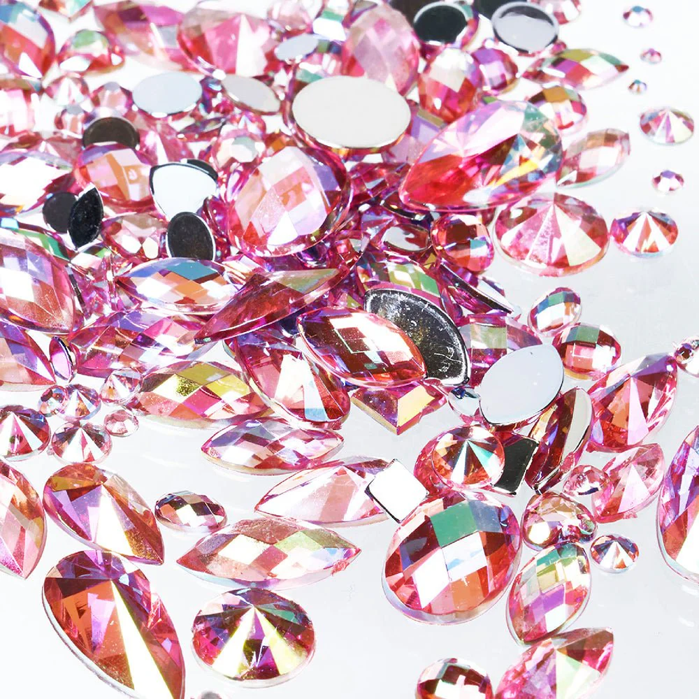Gold Finger Multishape AB Rhinestones – 6 New Glue-On Styles - Image 8