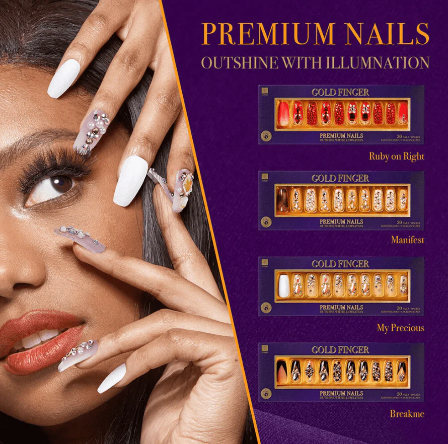 Gold Finger Premium Nails Outshine with Illumination - Image 10