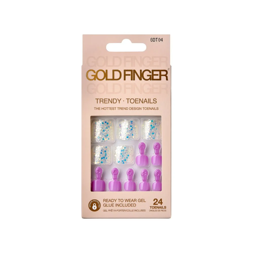 Gold Finger Trendy Press-On Toenails – GDT Series - Image 4