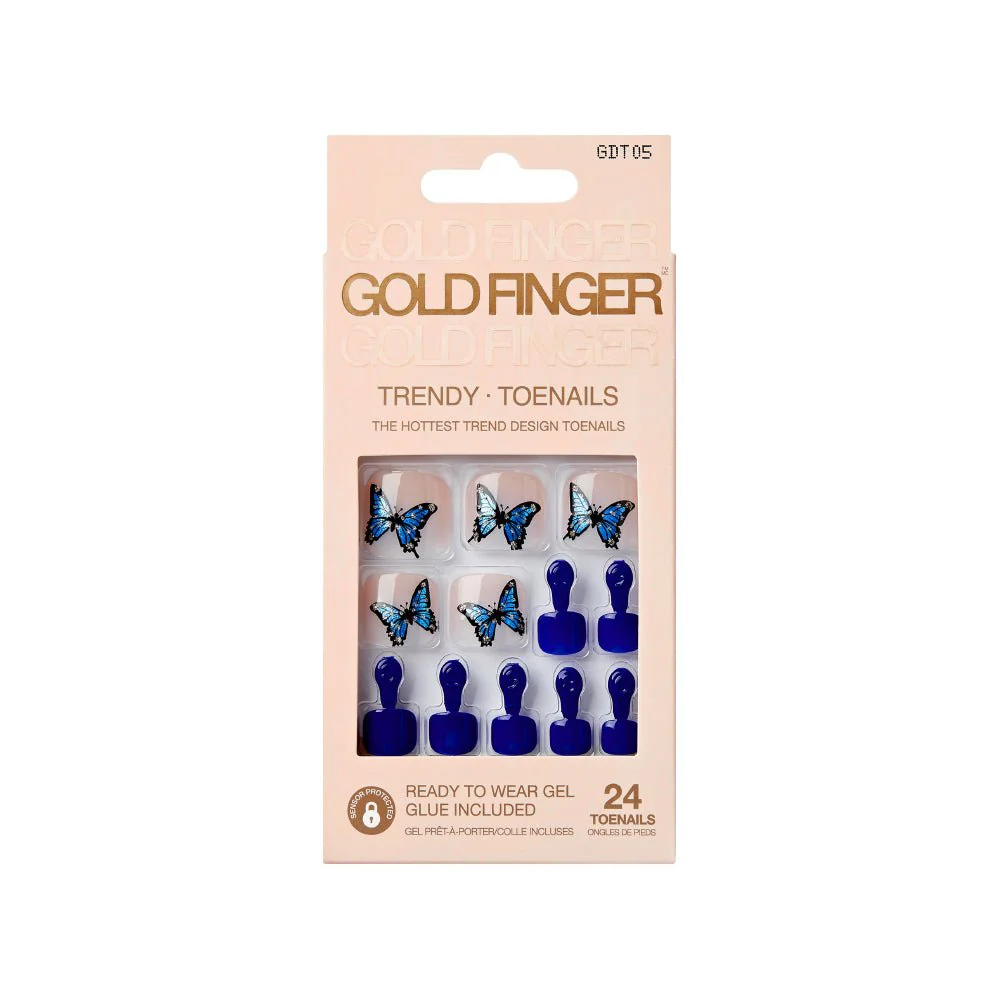 Gold Finger Trendy Press-On Toenails – GDT Series - Image 5