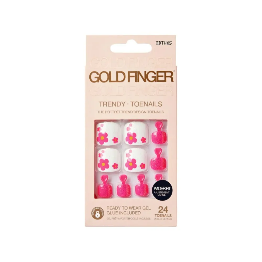 Gold Finger Trendy Wider Fit Toenails – Size 01–09 - Image 6
