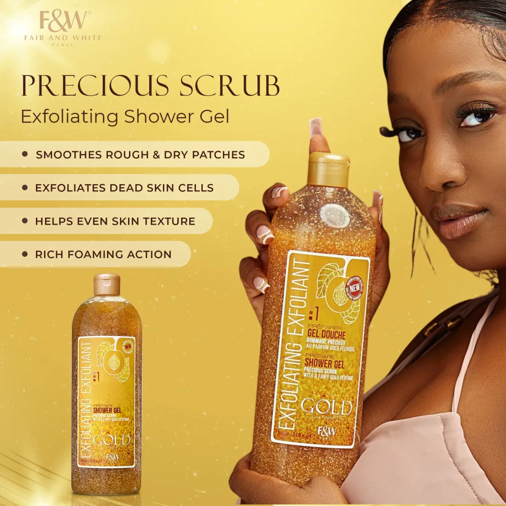Gold Exfoliating Shower Gel Step 1 – 940 ml - Image 4