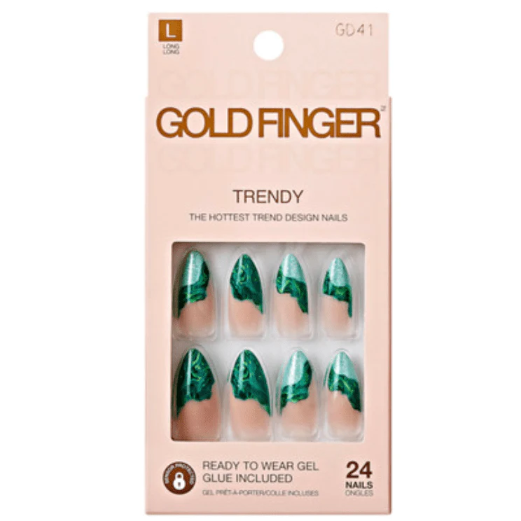 GoldFinger Trendy Press-On Nails – 24pcs Set - Image 12