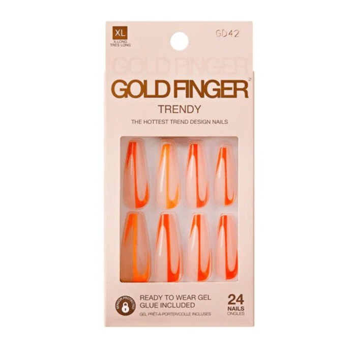GoldFinger Trendy Press-On Nails – 24pcs Set - Image 13