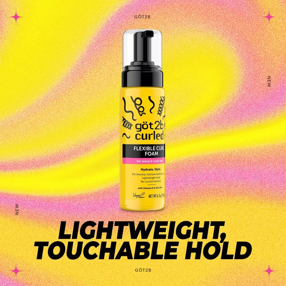 Got2B Flexible Curl Foam Hair Gel - 6.7oz - Image 3