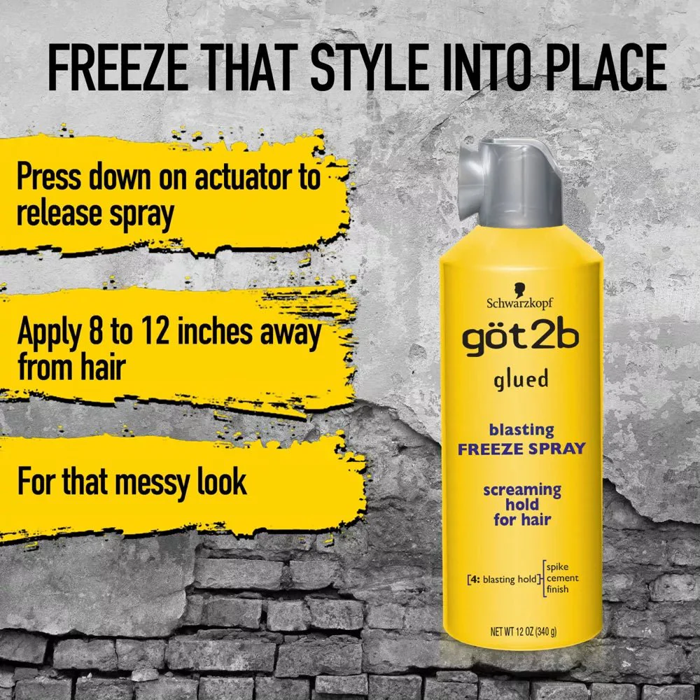 got2B Glued Blasting Freeze Hair Spray - Screaming Hold - Image 7