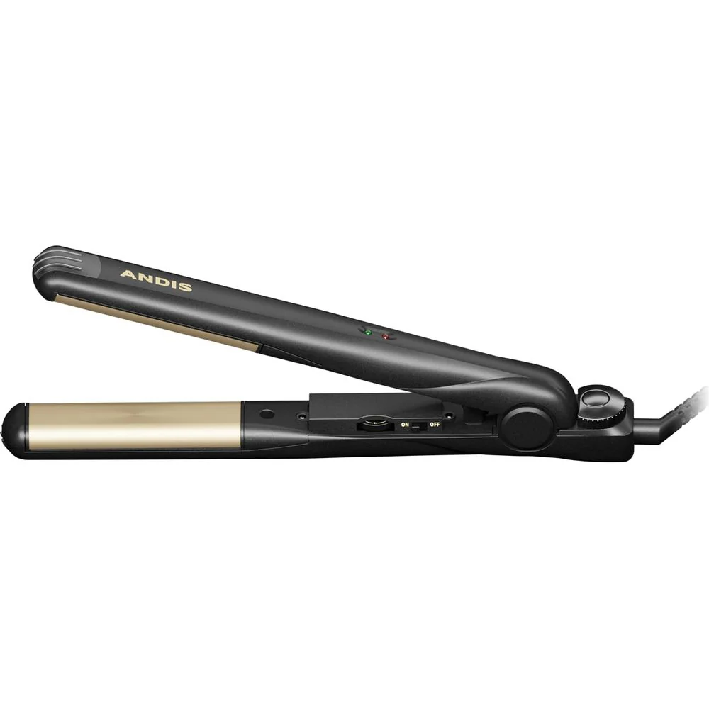 Andis 1" Ceramic Curved Edge Flat Iron – Smooth, Curl & Flip Hair - Image 2
