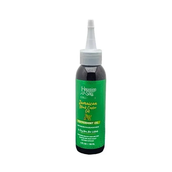 Hawaiian Silky Jamaican Black Castor Oil with Peppermint – 4 oz