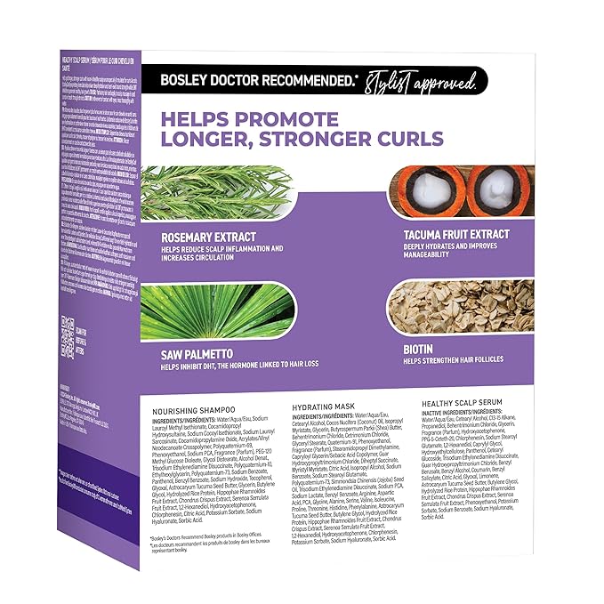 Bosley Curl Ultra Hydrating System – 3-Step Kit - Image 7