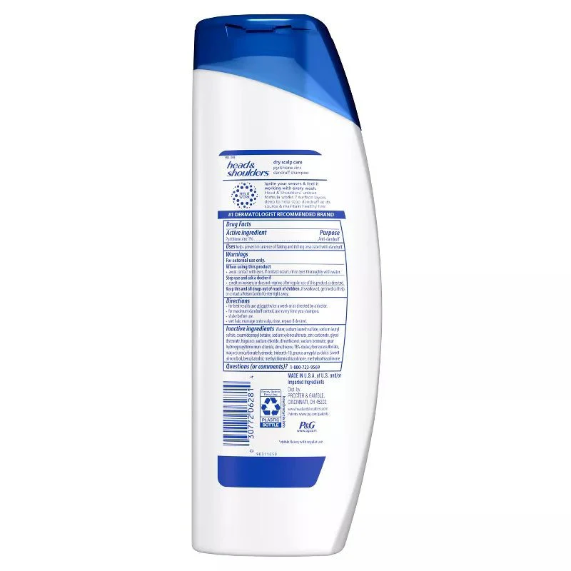 Head & Shoulders Dry Scalp Care Shampoo with Almond Oil - 12.5 fl oz - Image 3