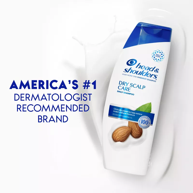 Head & Shoulders Dry Scalp Care Shampoo with Almond Oil - 12.5 fl oz - Image 5