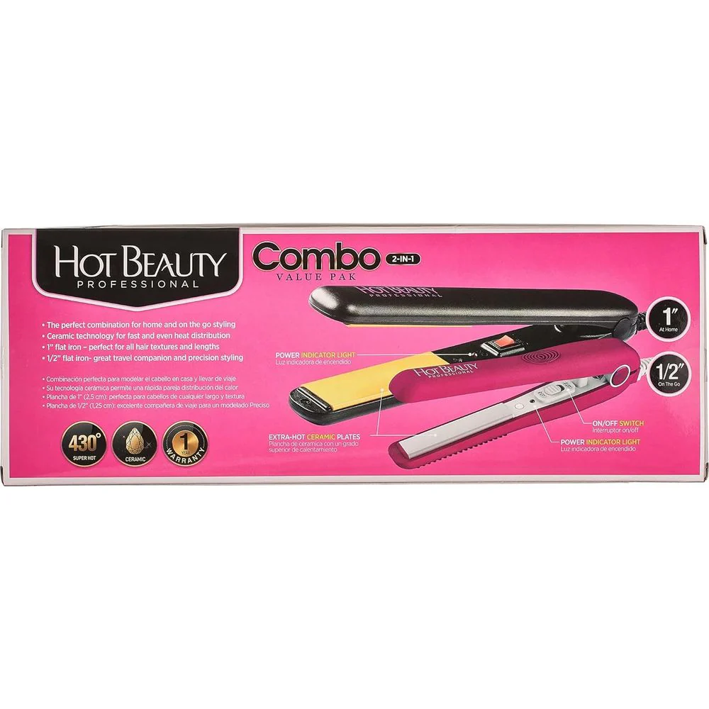 Hot Beauty Ceramic Flat Irons – Combo Pack - Image 6