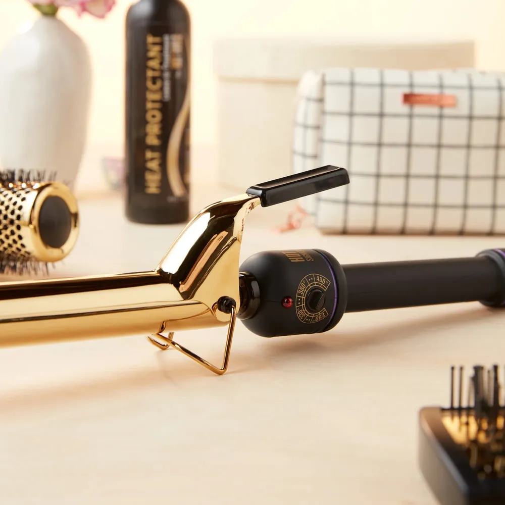 Hot Tools Gold Spring Curling Iron 1" - Image 2