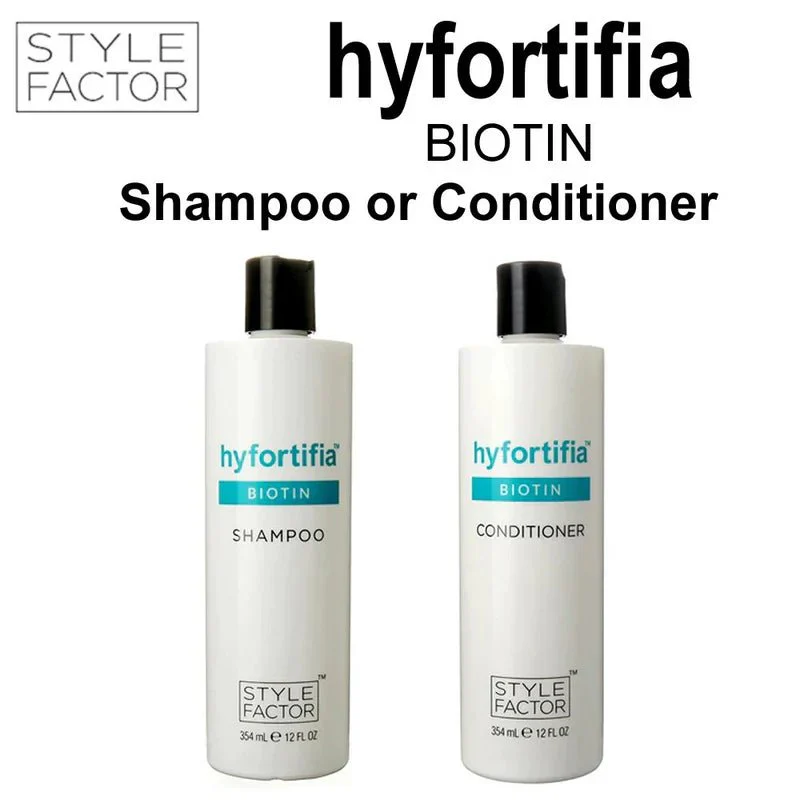 Hyfortifia Biotin Shampoo & Conditioner – 12oz - Image 2