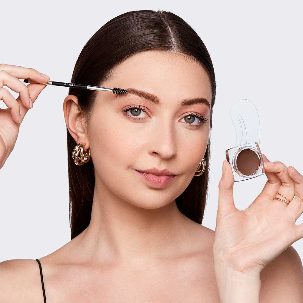 IENVY by KISS All-in-One Brow Pomade + Bonus Duo Brow Brush & Stencils - 5g