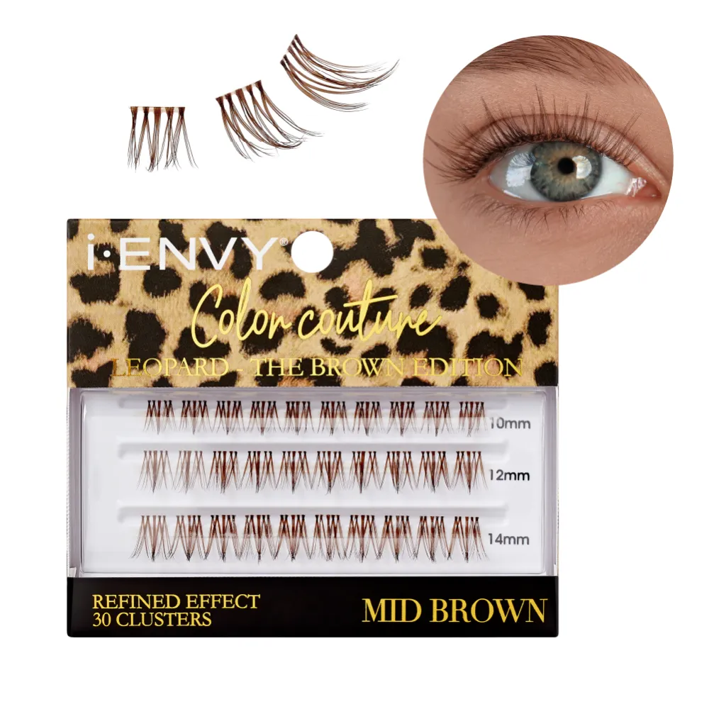 iEnvy by Kiss Color Couture Faux Mink Lash Clusters – Leopard Series - Image 5