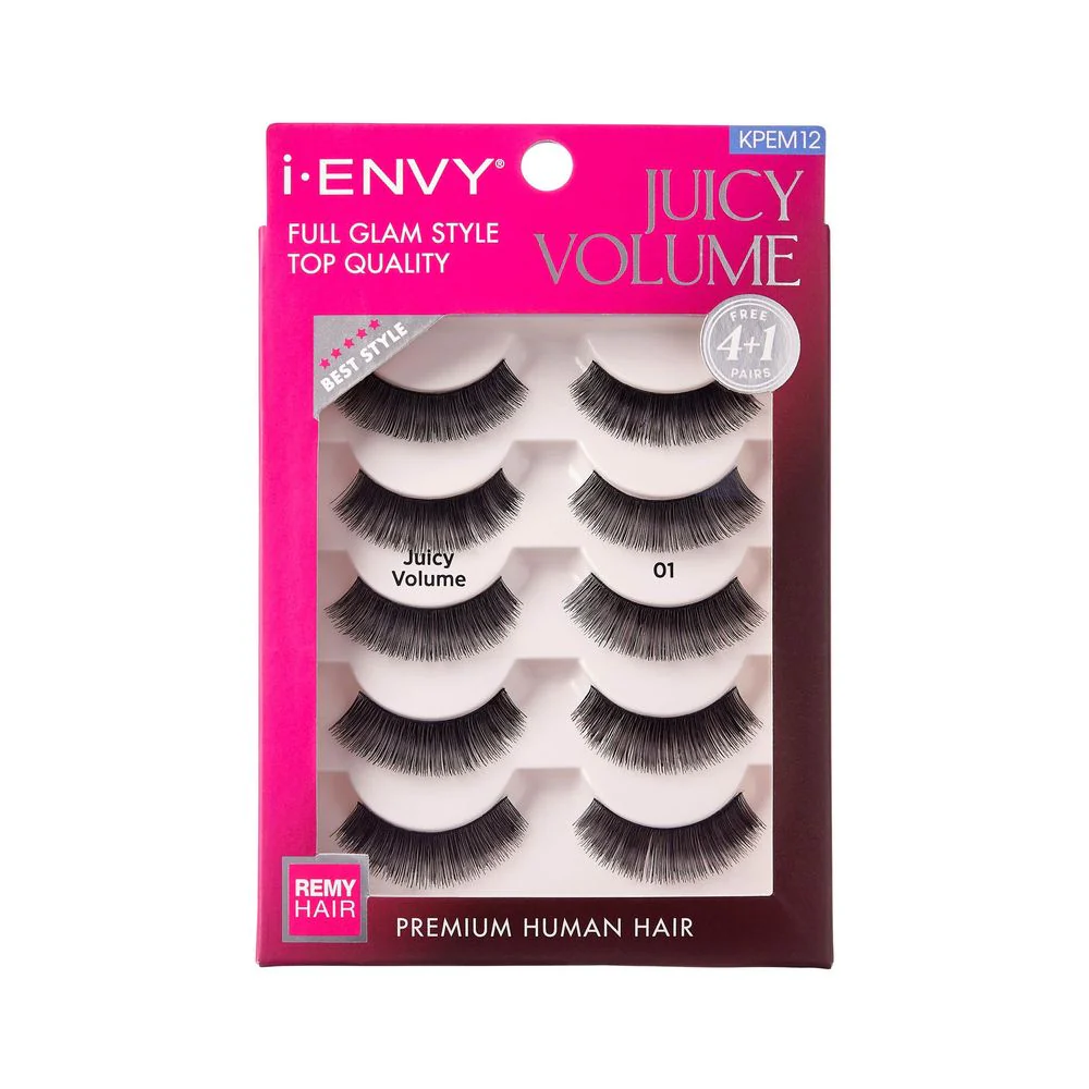 IENVY by KISS Juicy Volume Lashes – Premium Human Hair - Image 2