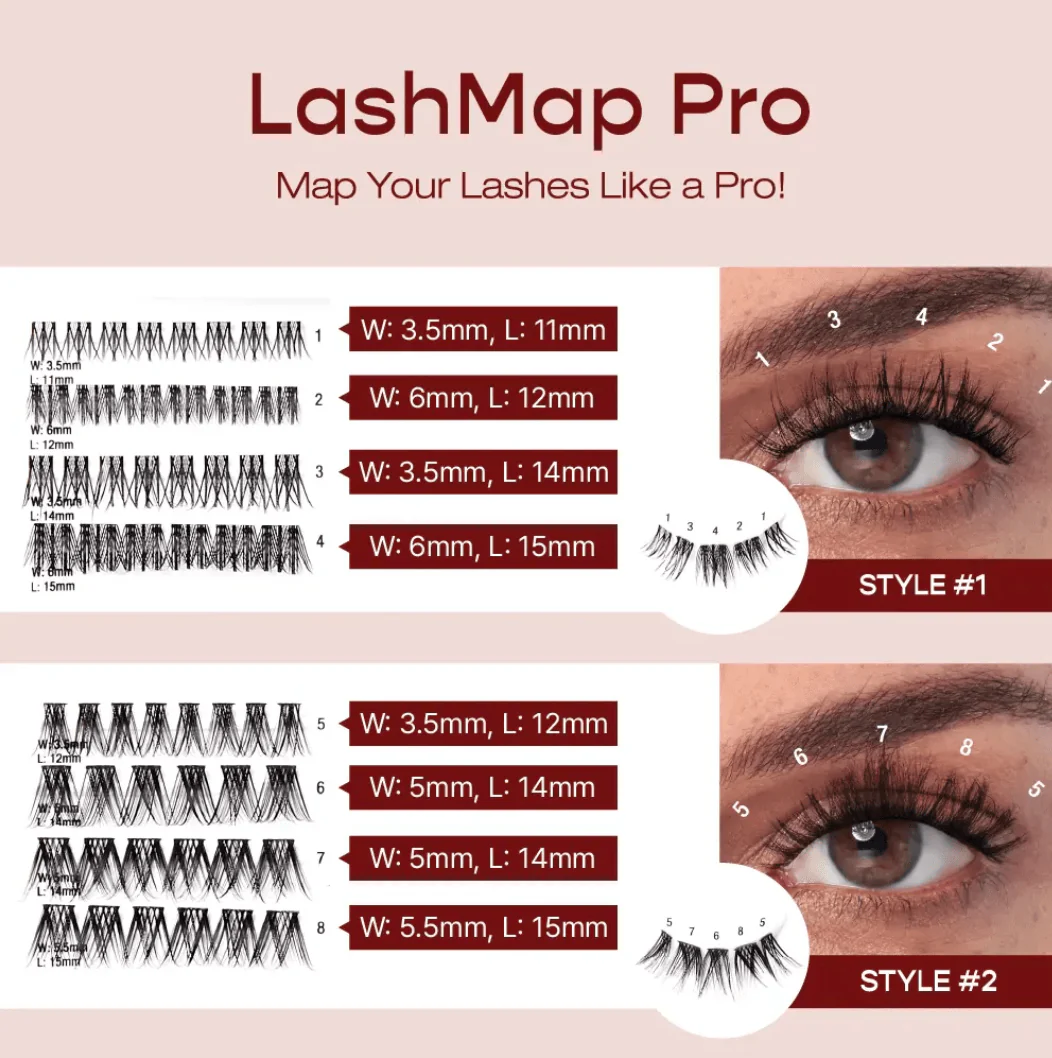 iENVY LashMap Pro Cluster Lash Kit โ With Tweezer - Image 6