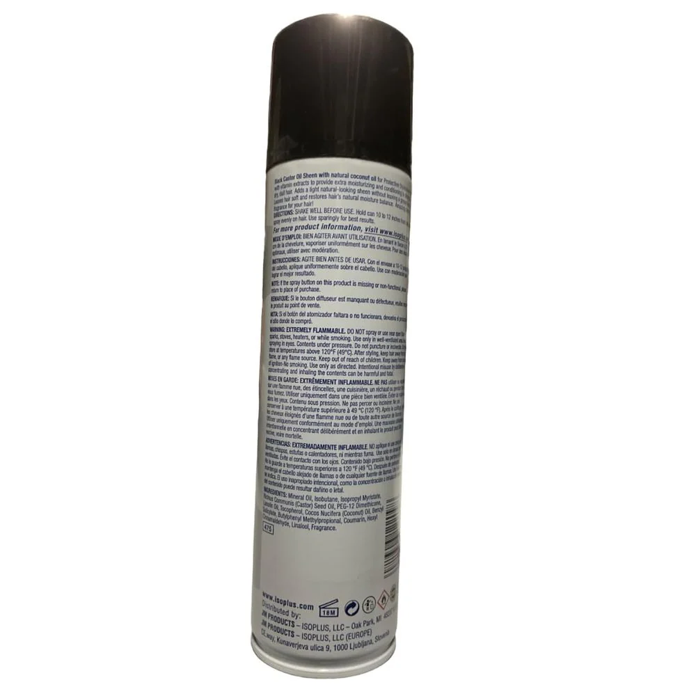 Isoplus Black Castor Oil Sheen – Conditioning Shine Spray – 9 oz - Image 3