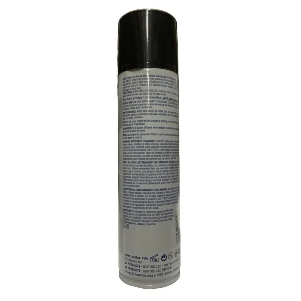 Isoplus Black Castor Oil Sheen – Conditioning Shine Spray – 9 oz - Image 4