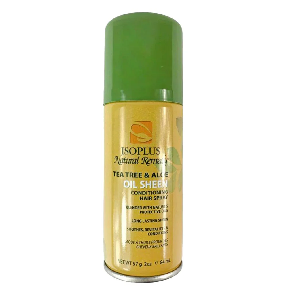 Isoplus Natural Remedy Oil Sheen – Tea Tree & Aloe – 7 oz & 2 oz - Image 2