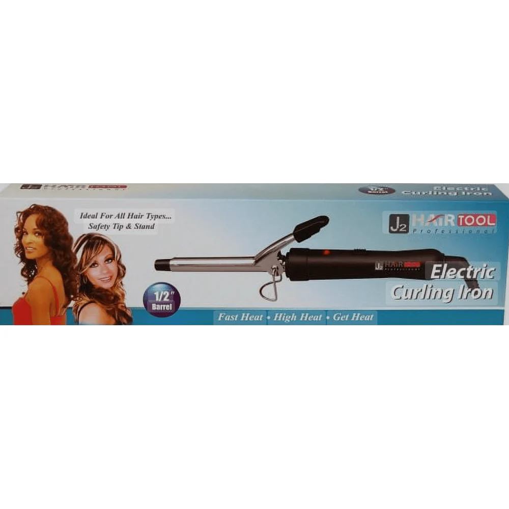 J2 Electric Curling Iron – 1" & 1/2" Barrels for Defined Curls & Smooth Styling - Image 4