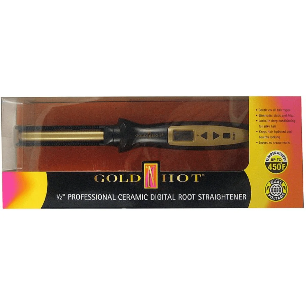 Gold N Hot Professional 1" Ceramic Digital Root Straightene