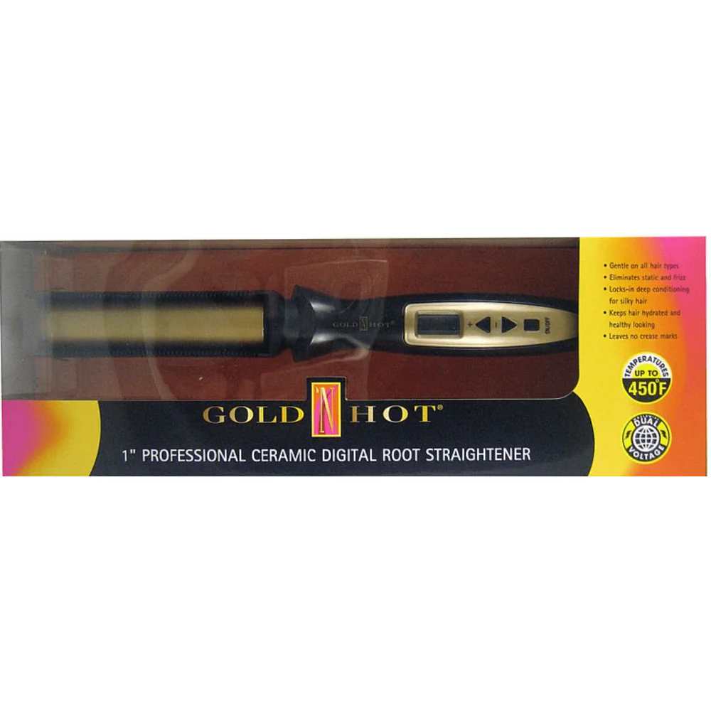 Gold N Hot Professional 1" Ceramic Digital Root Straightene - Image 2