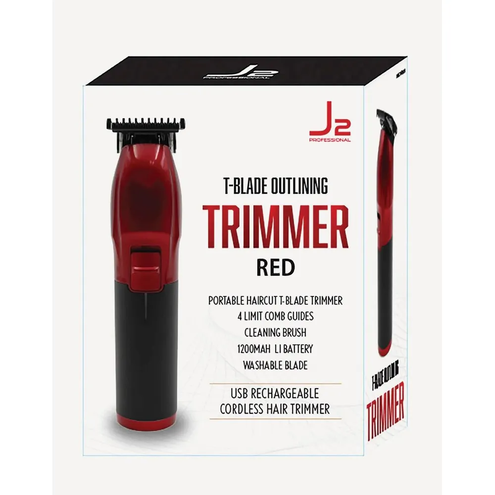 J2 Trimmer T-Blade Outlining – Black & Red