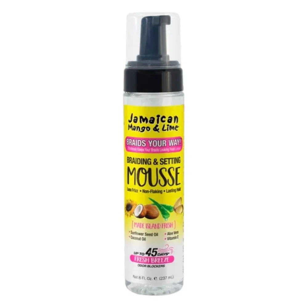 Jamaican Mango & Lime Braid Your Way Braiding and Setting Mousse - 8oz