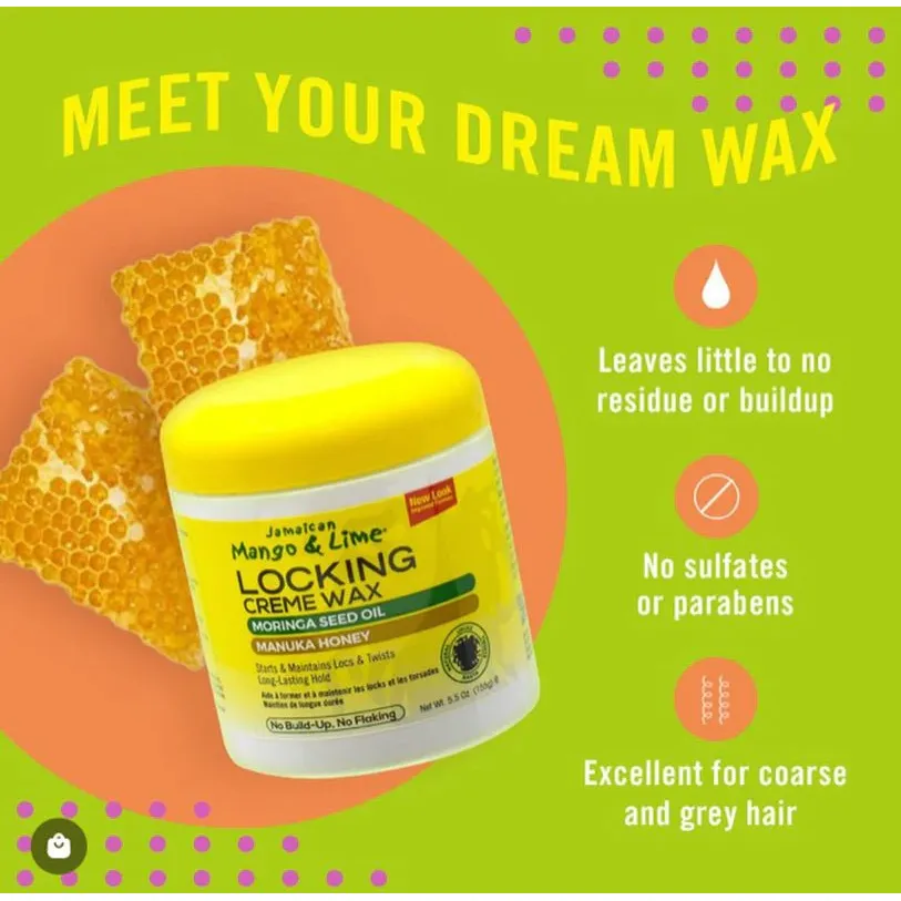 Jamaican Mango & Lime Locking Creme Wax - 3 Variants - Image 3