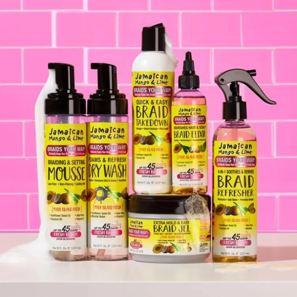 Jamaican Mango & Lime Braid Your Way 6-in-1 Braid Refresher Spray - 8oz - Image 4